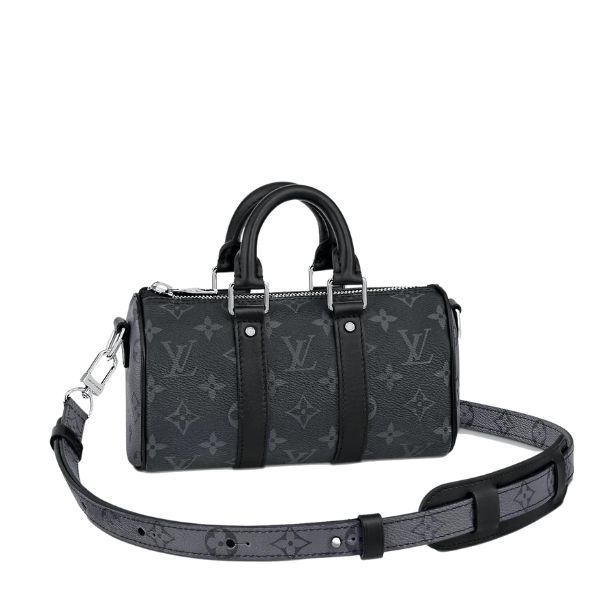 LV KEEPALL XS MONOGRAM ECLIPSE REVERSE BLACK 20CM M45947