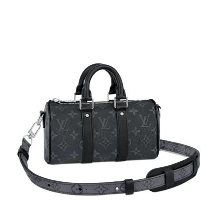 LV KEEPALL XS MONOGRAM ECLIPSE REVERSE BLACK 20CM M45947