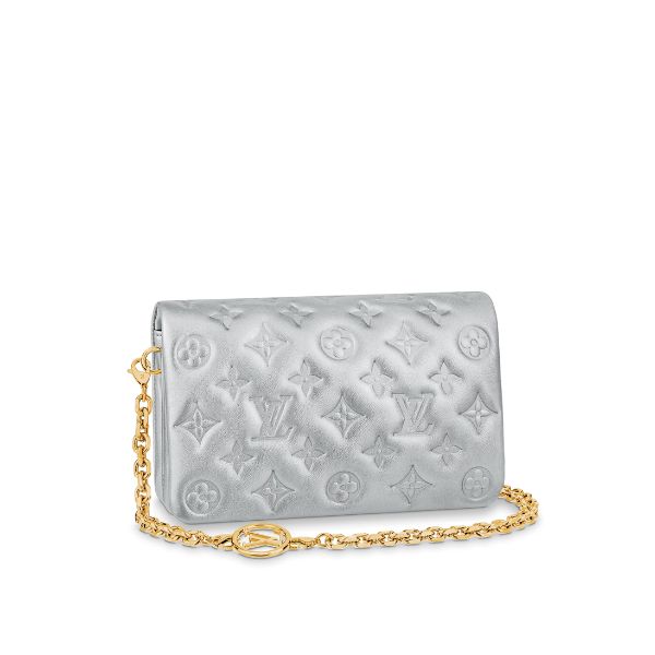 LV POCHETTE COUSSIN BAG SILVER 19CM M82017