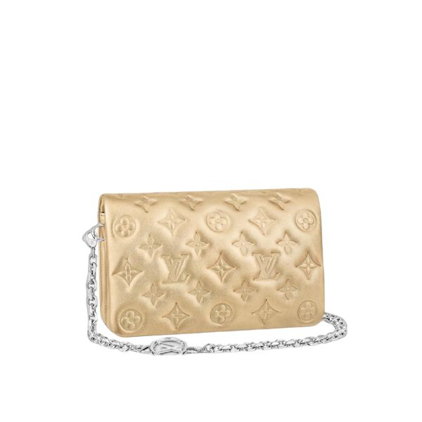 LV POCHETTE COUSSIN BAG GOLD 19CM M80999
