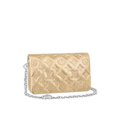 LV POCHETTE COUSSIN BAG GOLD 19CM M80999