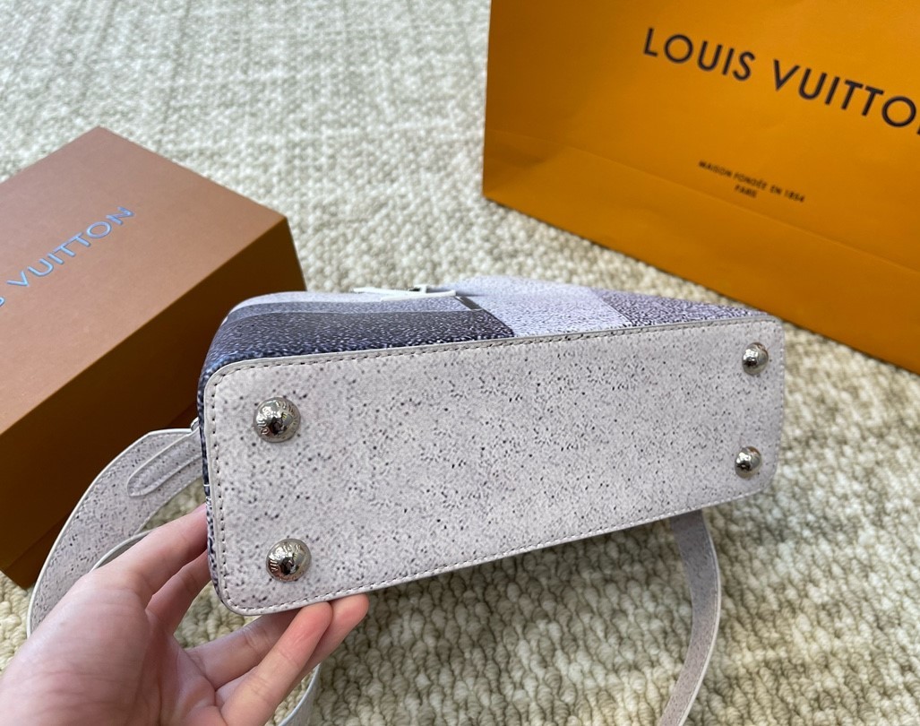LV X FRANK GEHRY CAPUCINES MM CONCRETE POCKETS 20CM