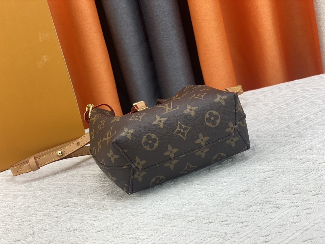 LV ATLANTIS BB BAG DARK BROWN 17CM M46817