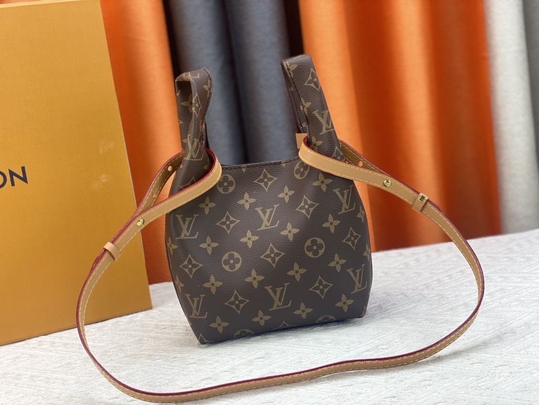 LV ATLANTIS BB BAG DARK BROWN 17CM M46817