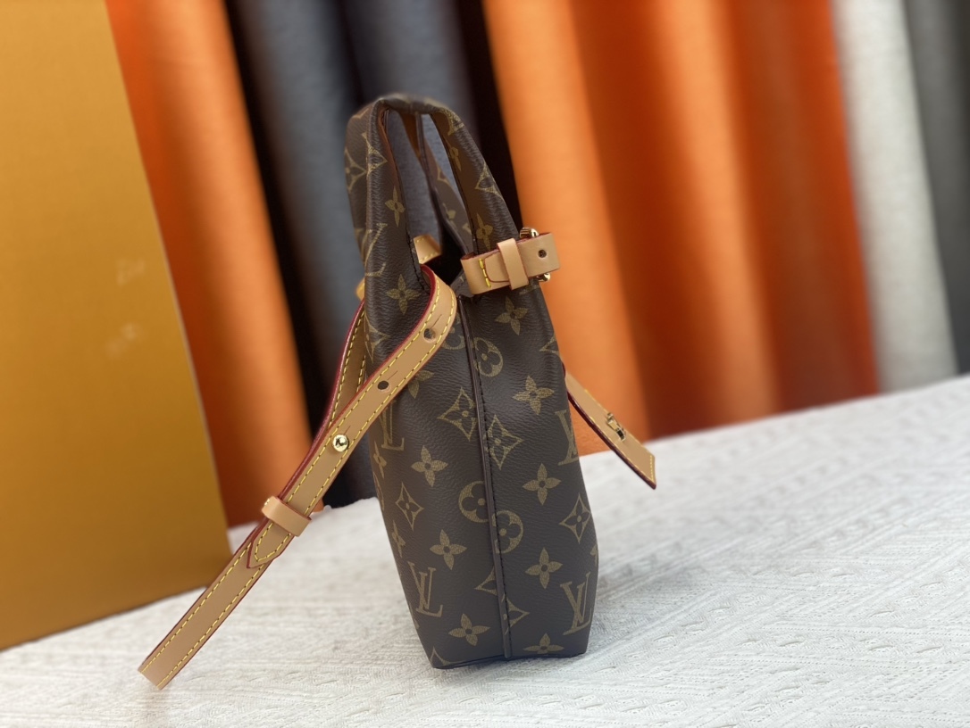 LV ATLANTIS BB BAG DARK BROWN 17CM M46817