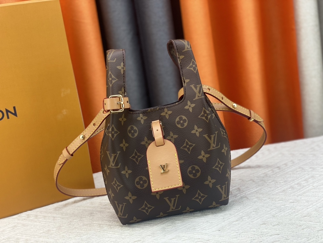 LV ATLANTIS BB BAG DARK BROWN 17CM M46817