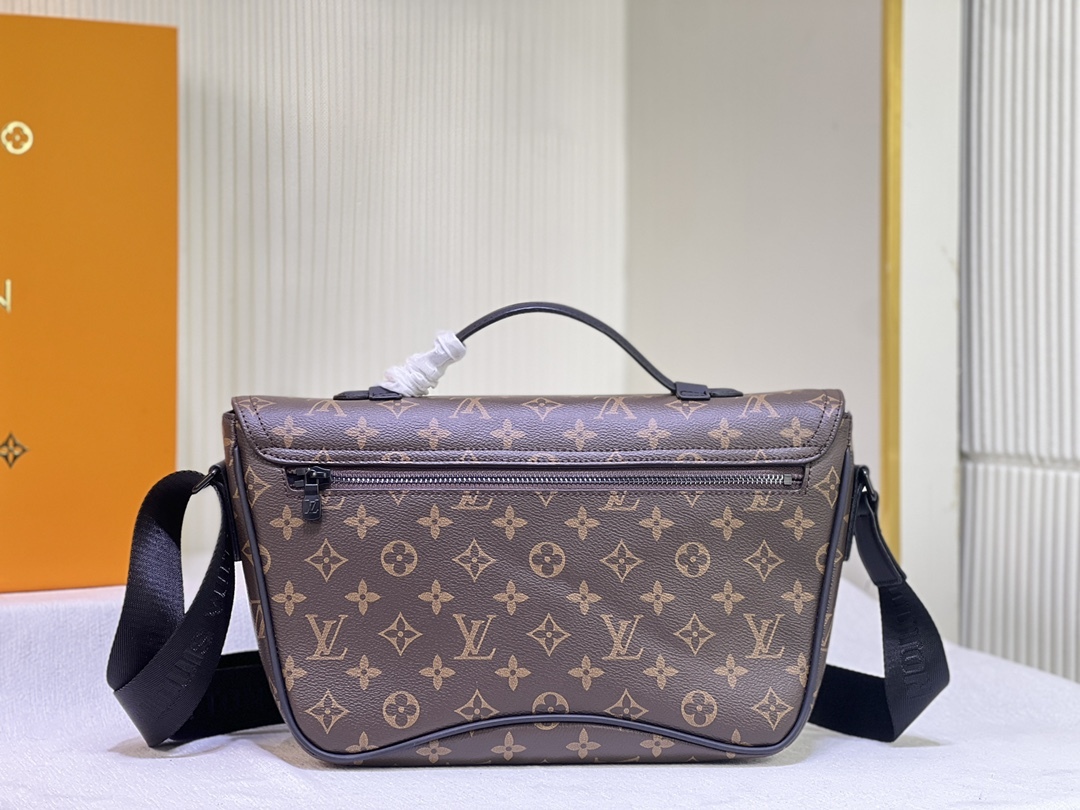 LV MONTSOURIS MONOGRAM MESSANGER BAG BROWN 34CM