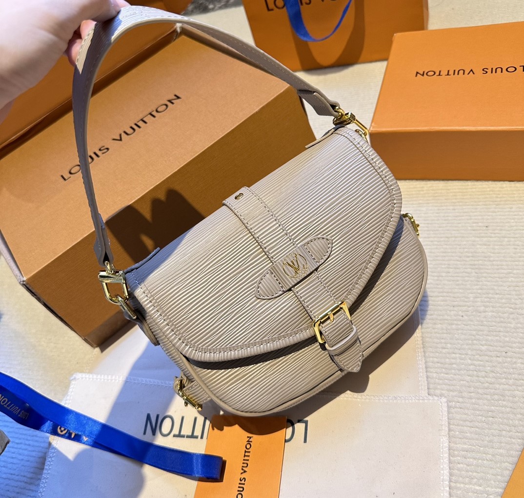 LV SAUMUR BB BAG GREY 20CM