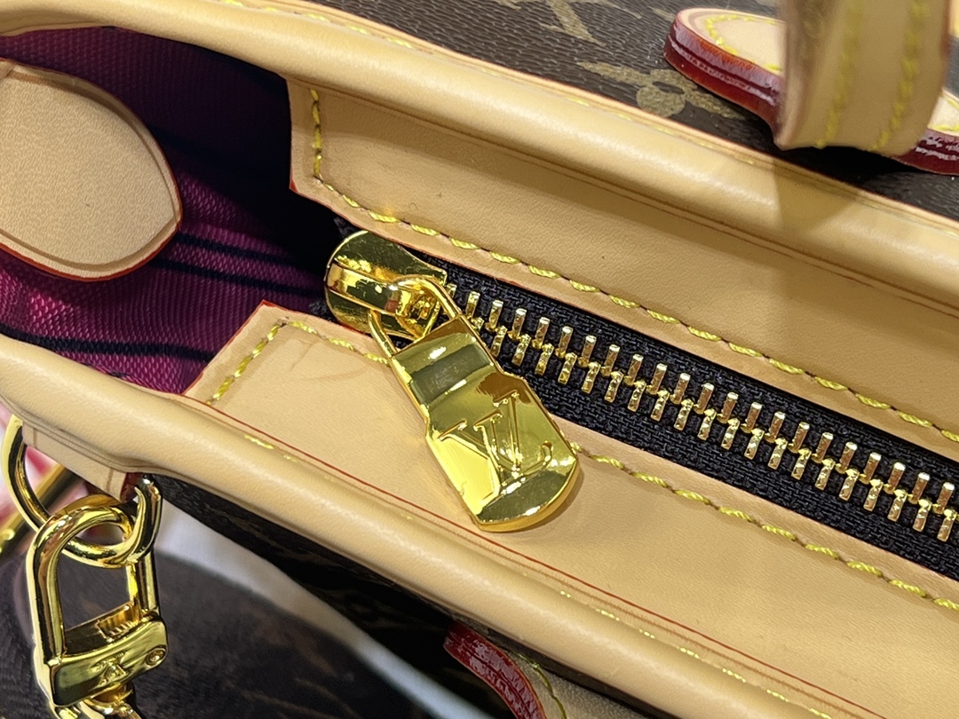 LV NEVERFULL BB PINK PEONY 24CM M46786