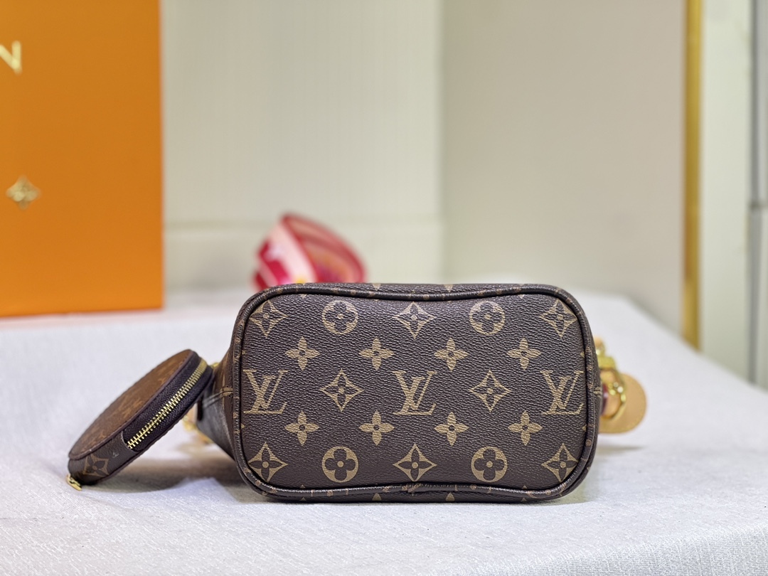 LV NEVERFULL BB PINK PEONY 24CM M46786