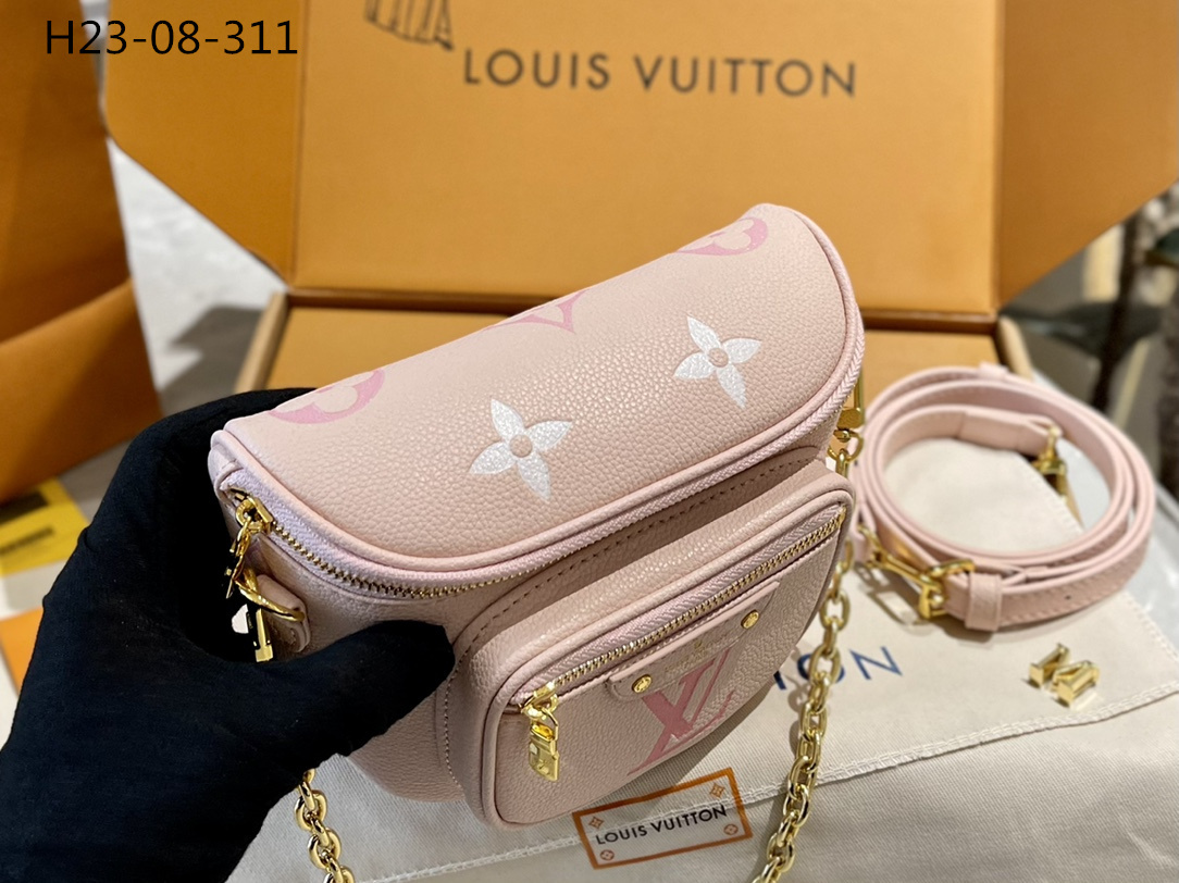 LV MINI BUMBAG PINK 18CM M82347