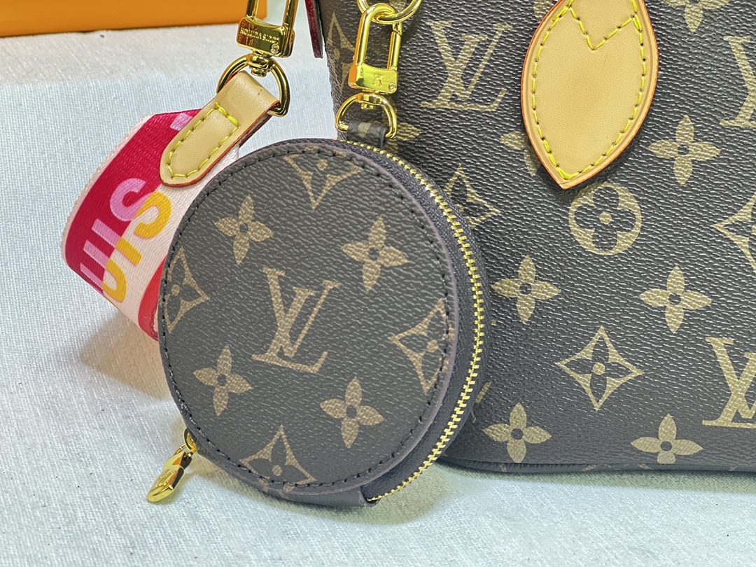 LV NEVERFULL BB PINK PEONY 24CM M46786