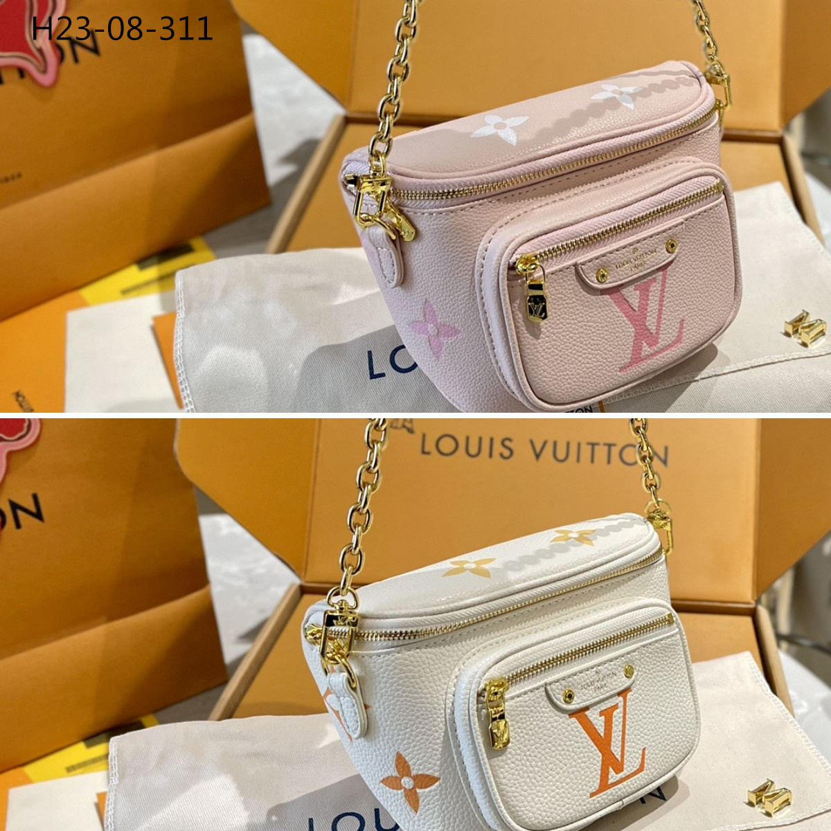 LV MINI BUMBAG PINK 18CM M82347
