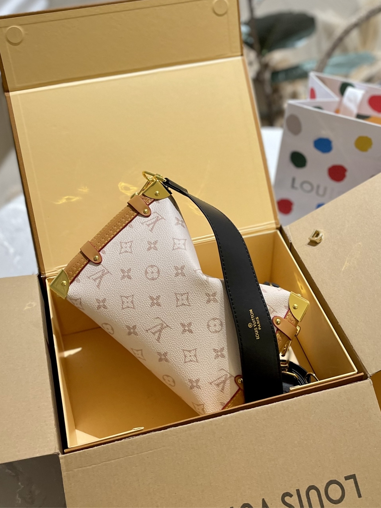 LV SIDE TRUNK MM OTHER MONOGRAM CANVAS 24CM M46907