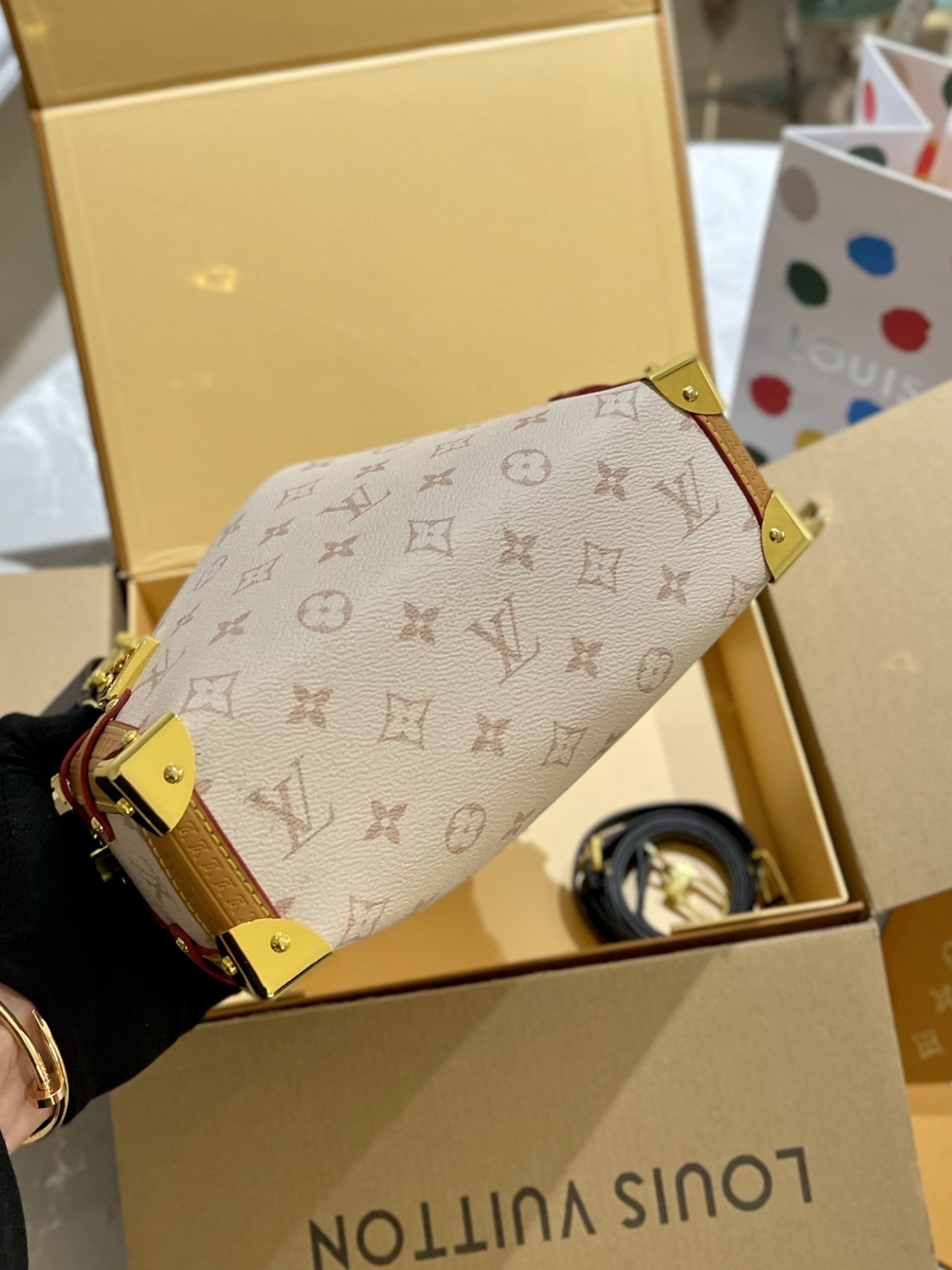 LV SIDE TRUNK MM OTHER MONOGRAM CANVAS 24CM M46907