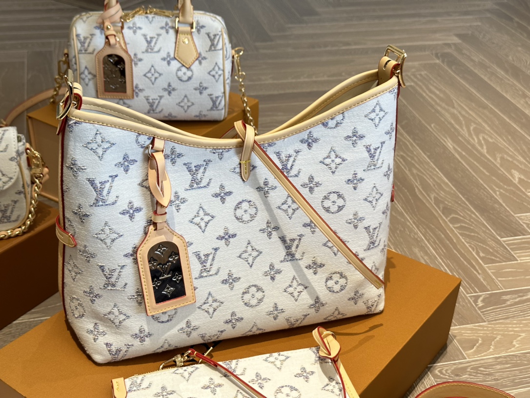 LV CARRYALL PM MULTICOLOR BEIGE 29CM M24707