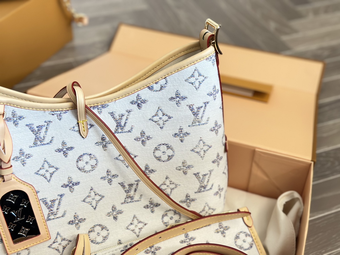 LV CARRYALL PM MULTICOLOR BEIGE 29CM M24707
