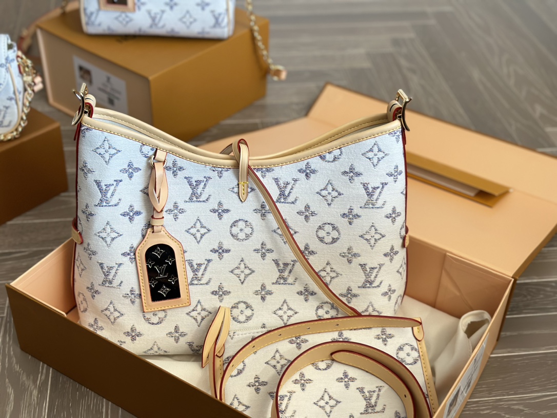LV CARRYALL PM MULTICOLOR BEIGE 29CM M24707