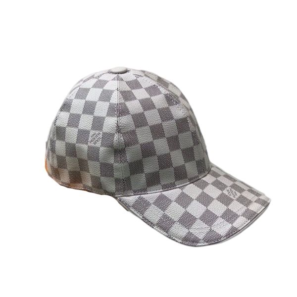 LV DAMIER AZUR COATED CANVAS CAP WHITE