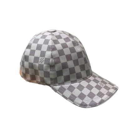 LV DAMIER AZUR COATED CANVAS CAP WHITE