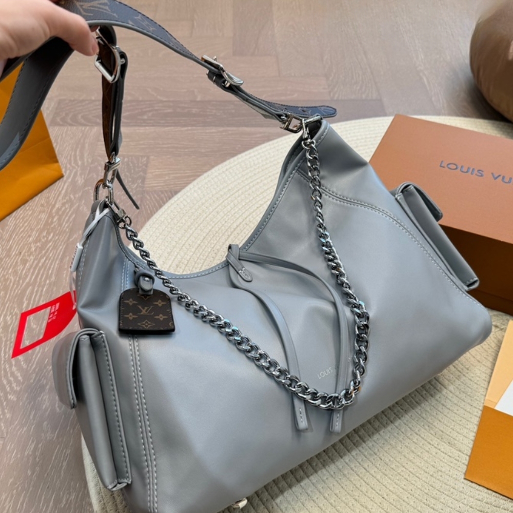 LV CARRYALL DARK MM GRIS TRIANON 40CM M12583
