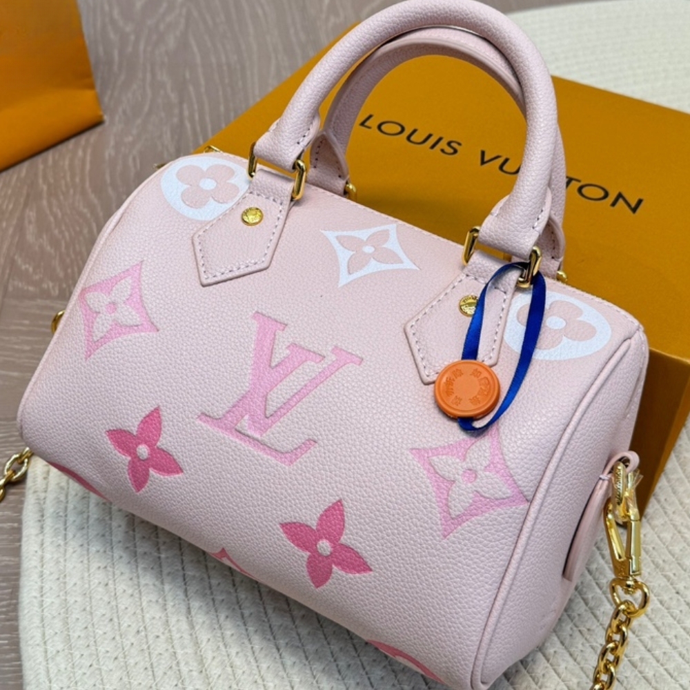 LV SPEEDY BANDOULIÈRE 20 PINK 20CM