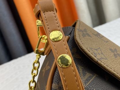 LV WALLET ON CHAIN IVY BEIGE BROWN M81911