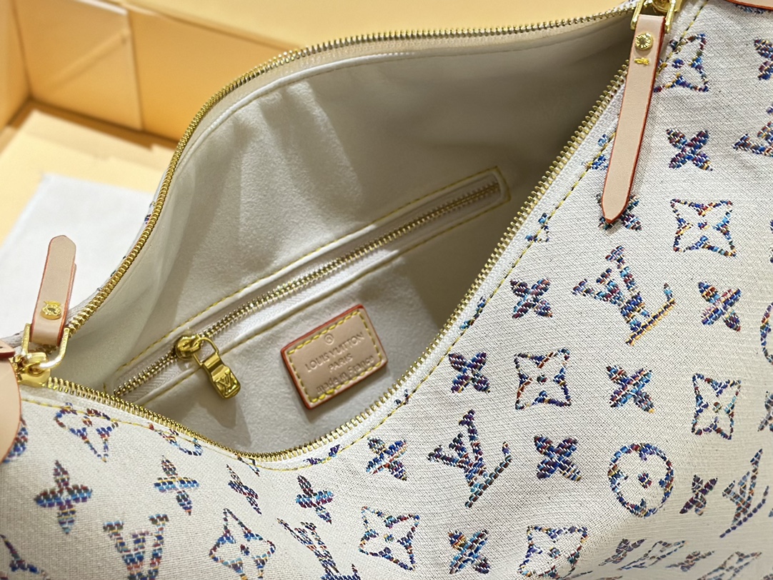 LV LOOP HOBO MONOGRAM BAG MULTICOLOR BEIGE 38CM