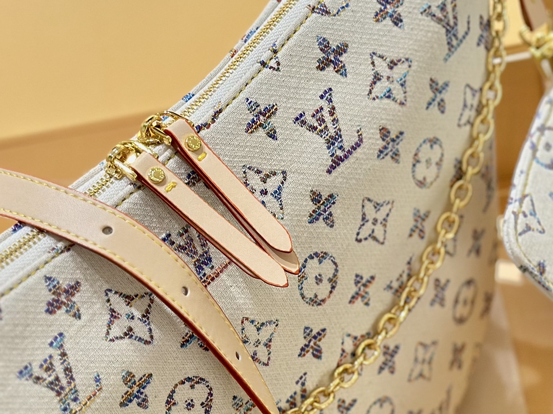 LV LOOP HOBO MONOGRAM BAG MULTICOLOR BEIGE 38CM