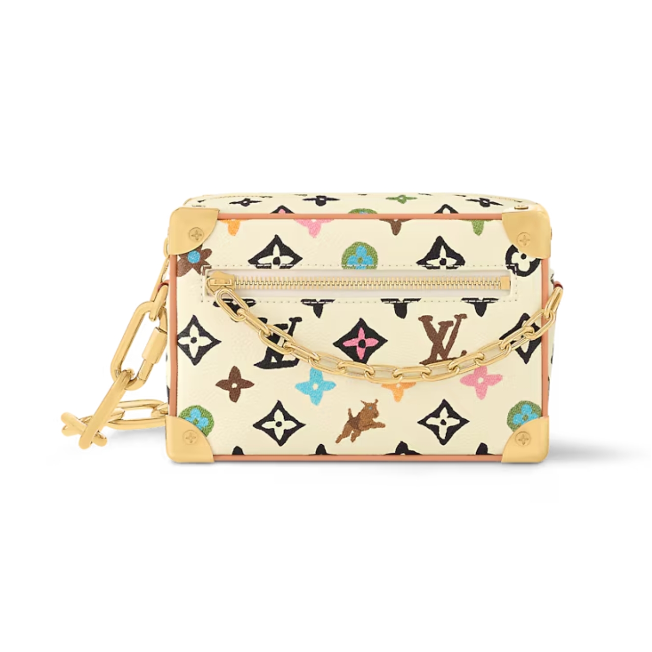 LV MINI SOFT TRUNK MONOGRAM CRAGGY COATED CANVAS VANILLA 18CM M25132