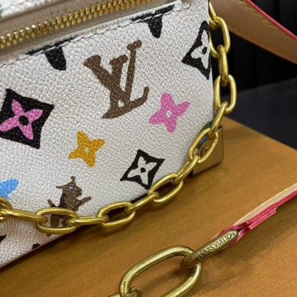 LV MINI SOFT TRUNK MONOGRAM CRAGGY COATED CANVAS VANILLA 18CM M25132