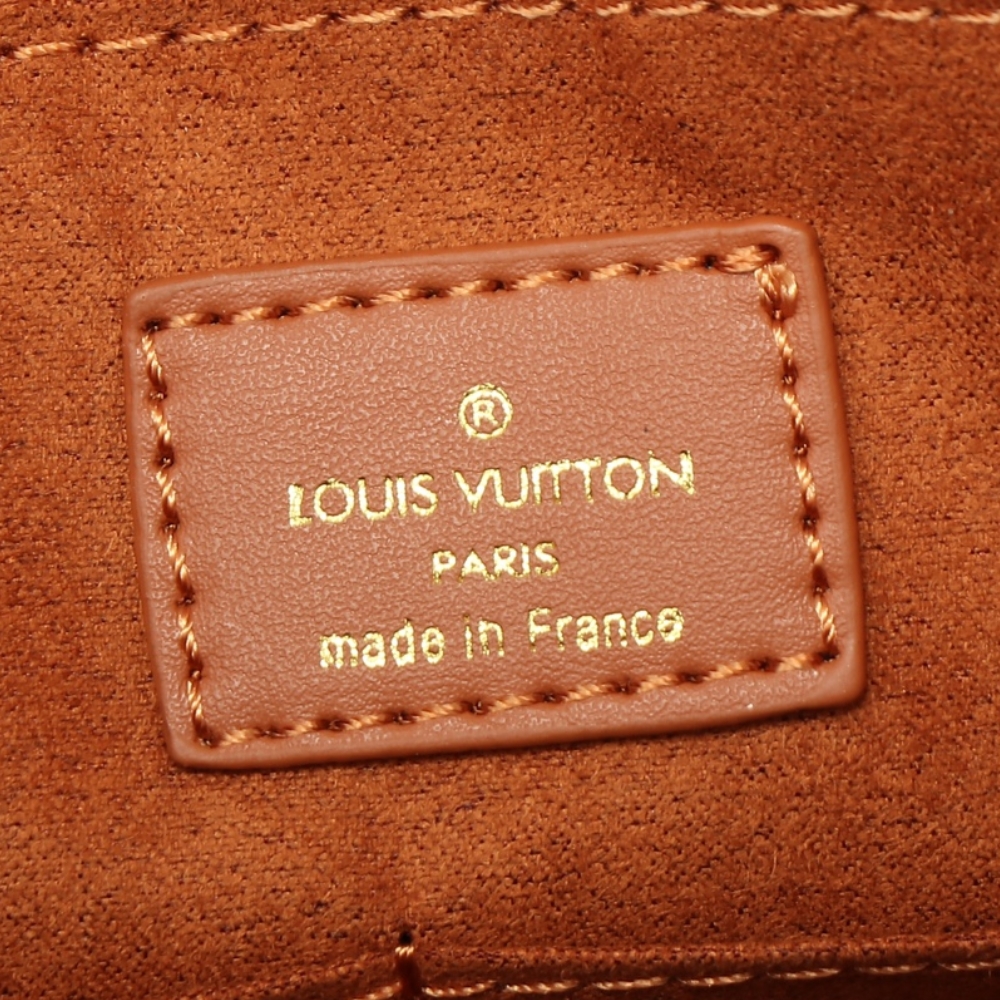 LV ON THE GO MM MONOGRAM EMPREINTE LEATHER COGNAC 35CM M12775
