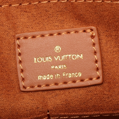 LV ON THE GO MM MONOGRAM EMPREINTE LEATHER COGNAC 35CM M12775