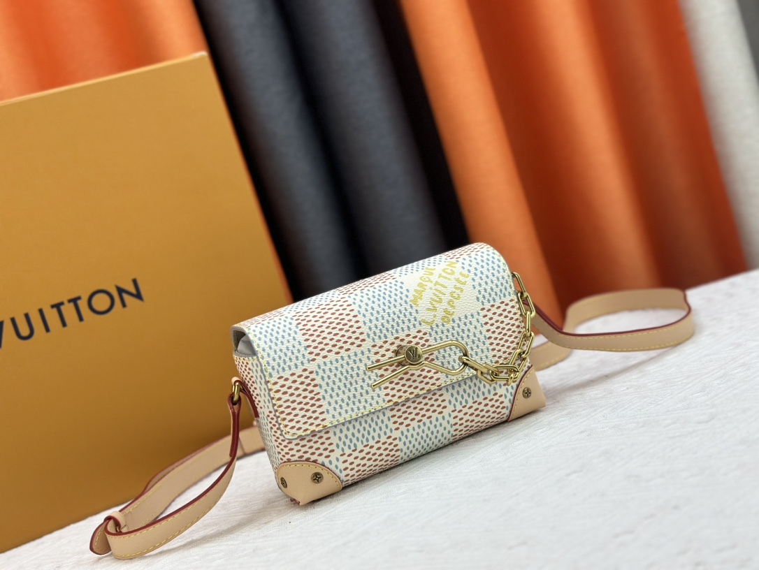 LV STEAMER WEARABLE WALLET WHITE 18CM N40674