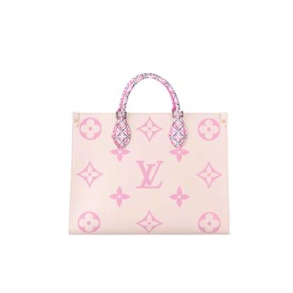 LV BY THE POOL ON THE GO PM TOTE BAG PINK 34CM M22976