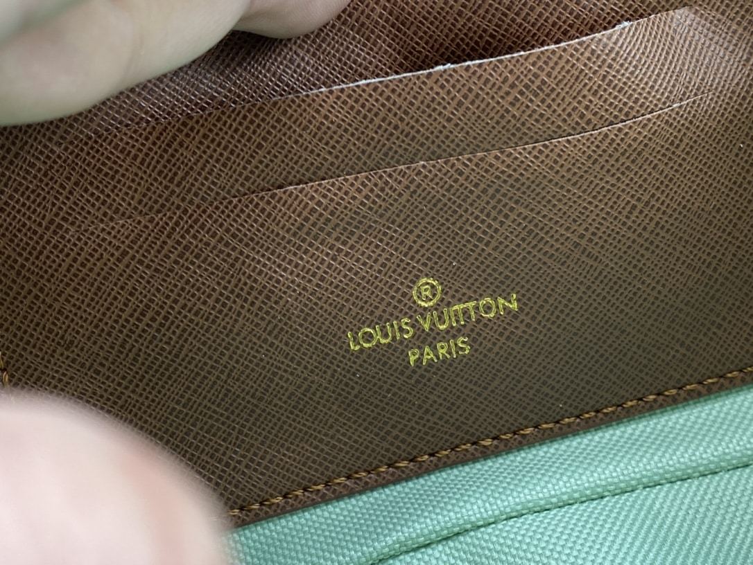 LV IVY WALLET ON CHAIN BAG DAMIER EBENE BEIGE 23CM M81911