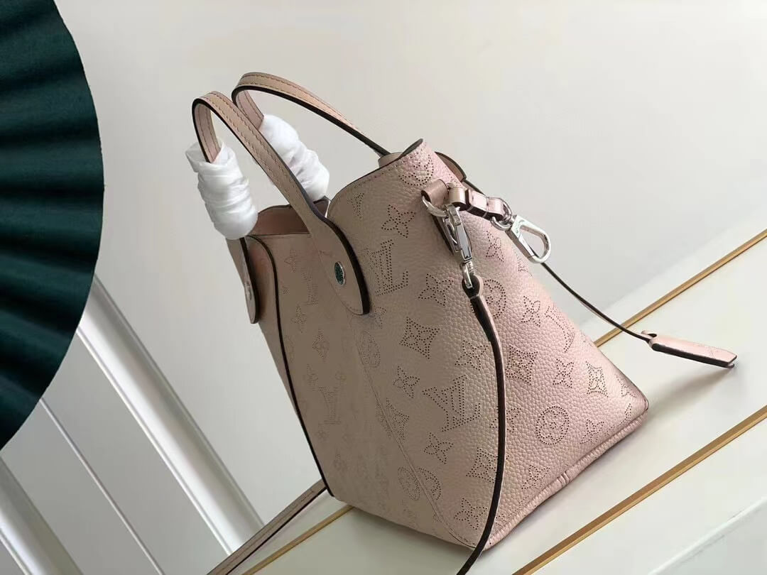 M54353 Hina PM Magnolia pink silver hardware tote bucket bag Two bags in one (2 in 1)