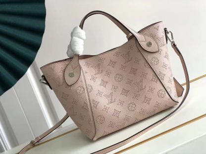 M54353 Hina PM Magnolia pink silver hardware tote bucket bag Two bags in one (2 in 1)