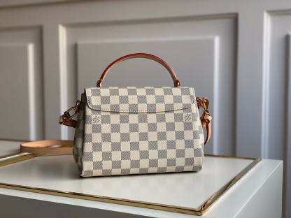 N41581 CROISETTE Damier Azur messenger bag shoulder bag Handbag white