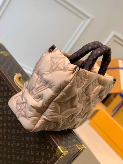 ONTHEGO GM BAG M59007 Beige Econyl Recycled Nylon Satchel