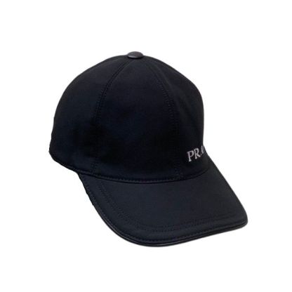PD LOGO LETTER BASEBALL CAP BLACK