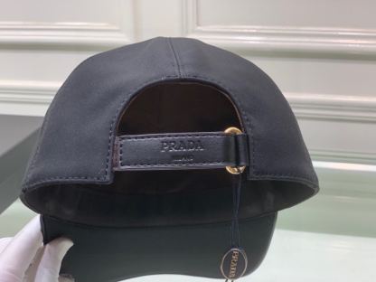 PD LOGO LETTER BASEBALL CAP BLACK