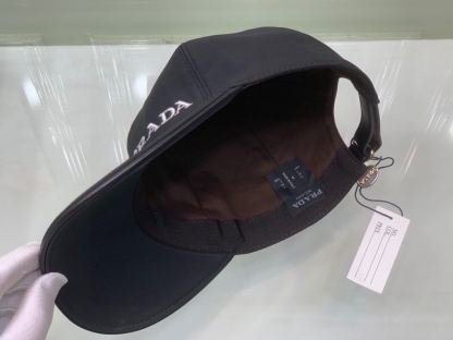 PD LOGO LETTER BASEBALL CAP BLACK