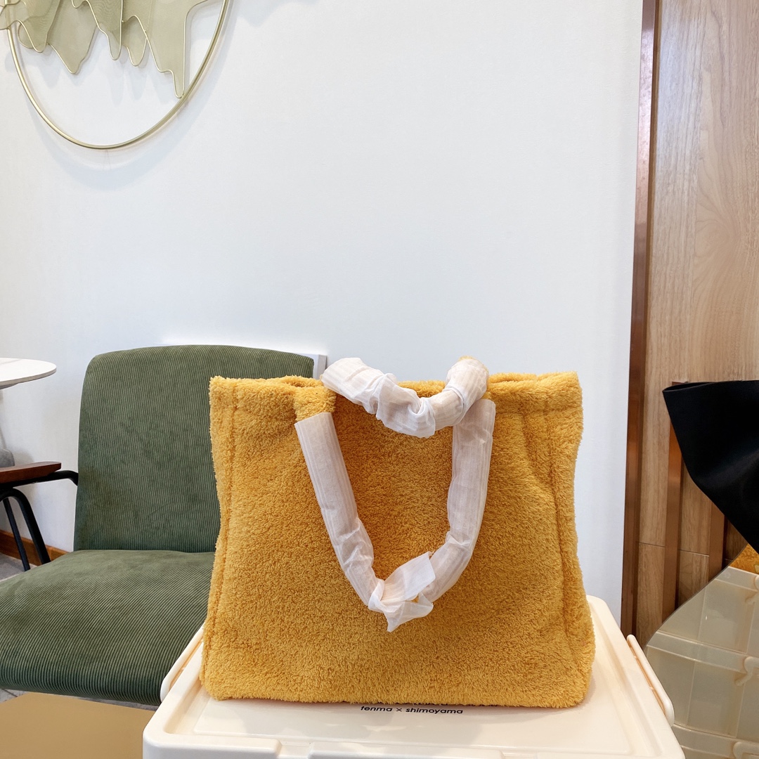 PR TERRY TOTE BAG YELLOW 41CM 1BG130 2DXO F0C5K V MWO