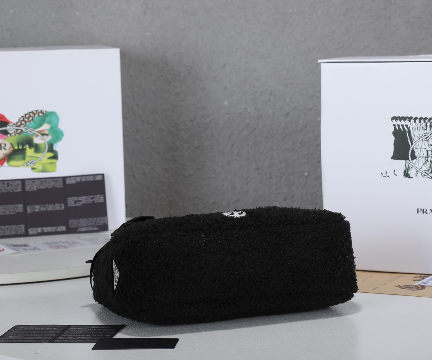 PR RE-EDITION 2000 TERRY MINI BAG BLACK 22CM 1NE515 2DXO F0967