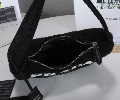 PR RE-EDITION 2000 TERRY MINI BAG BLACK 22CM 1NE515 2DXO F0967