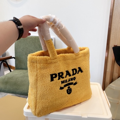 PR TERRY TOTE BAG YELLOW 41CM 1BG130 2DXO F0C5K V MWO