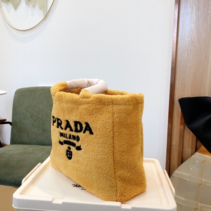 PR TERRY TOTE BAG YELLOW 41CM 1BG130 2DXO F0C5K V MWO