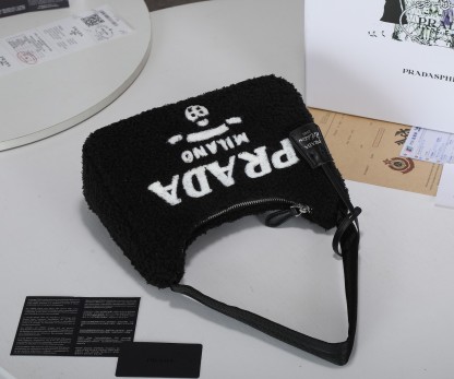 PR RE-EDITION 2000 TERRY MINI BAG BLACK 22CM 1NE515 2DXO F0967