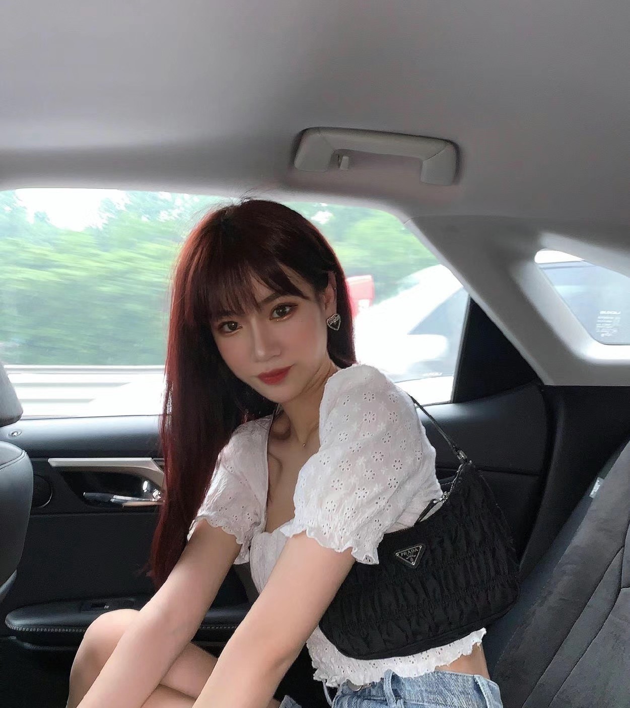 PR MINI BAG NYLON AND SAFFIANO LEATHER BLACK 21CM 1NE204 QR1 F0002